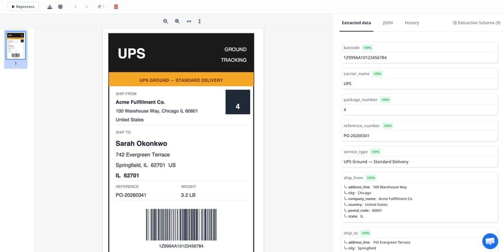 How to Extract Data from Shipping Labels Automatically