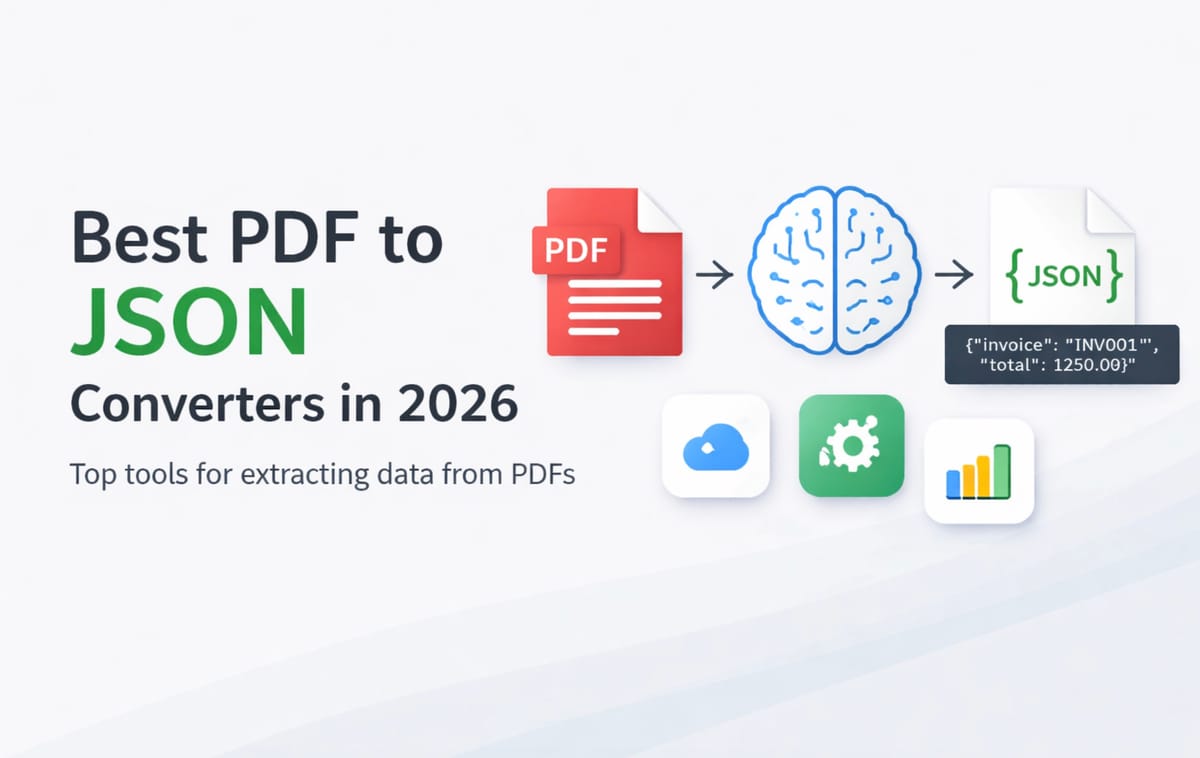 Best PDF to JSON converters in 2026