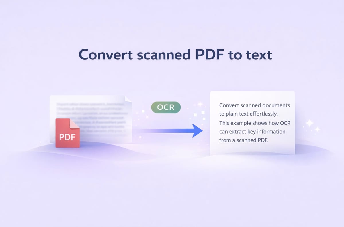 Convert Scanned PDF to Text (Free OCR Guide)