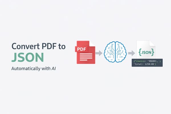 How to convert PDF to JSON automatically (with AI)