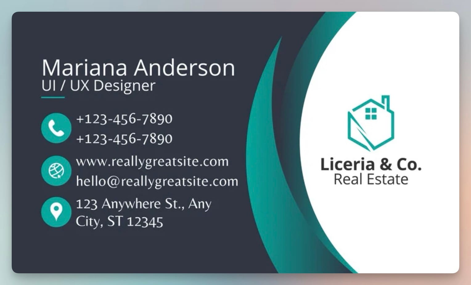 Business card sample