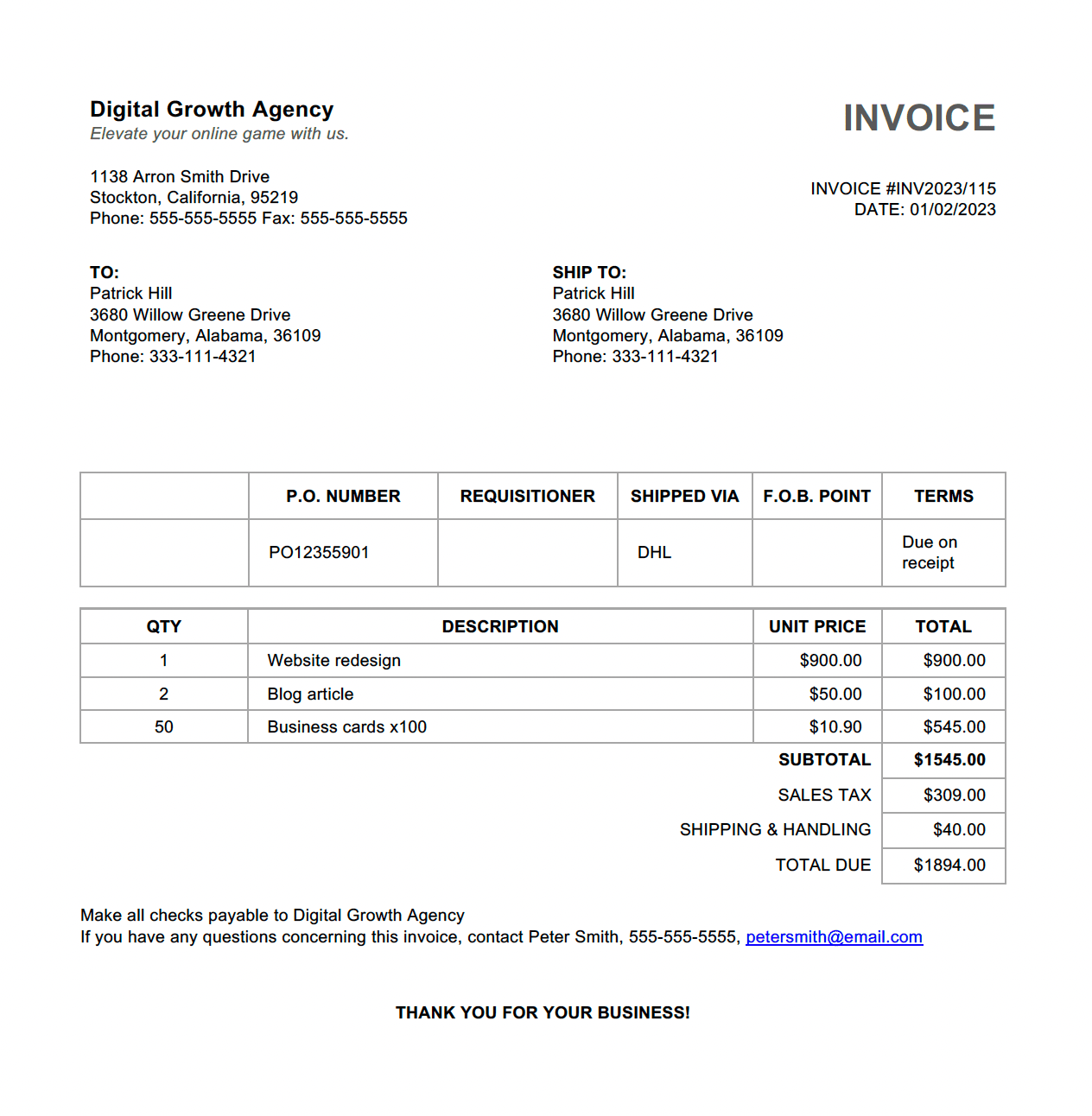 Invoice